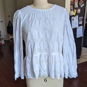 Madewell Eyelet Summer Blouse